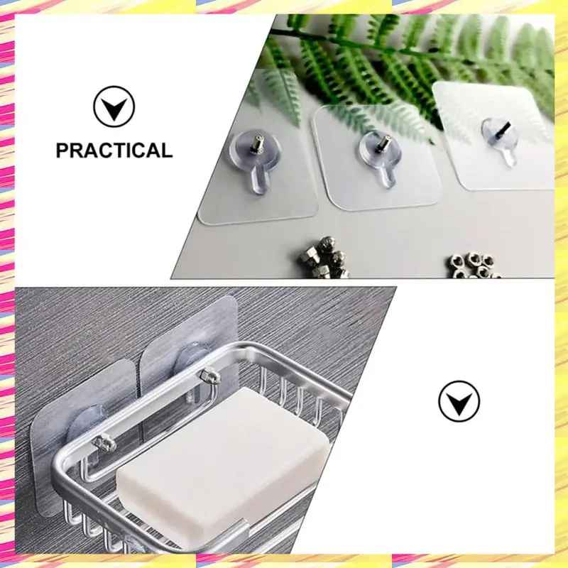 Darmowy przezroczysty haczyk do montażu na ścianie (20 szt.)